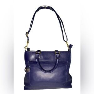 Tory Burch Blue Leather Handbag